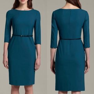 MM Lafleur Dress Emily Shift Knee Length in Pacific Blue